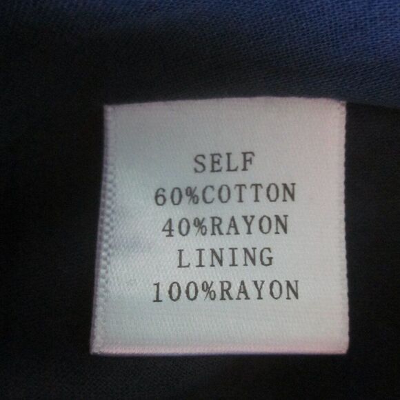 Tulip B Sleeveless Dress Size ML Cotton Blend Summer Fruit Print Blue Zip Shift - Picture 9 of 12